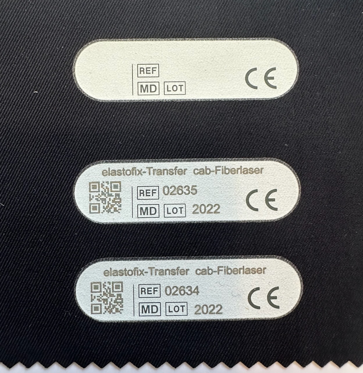 Laser Marked Heat Transfer Labels with Variable Data Image