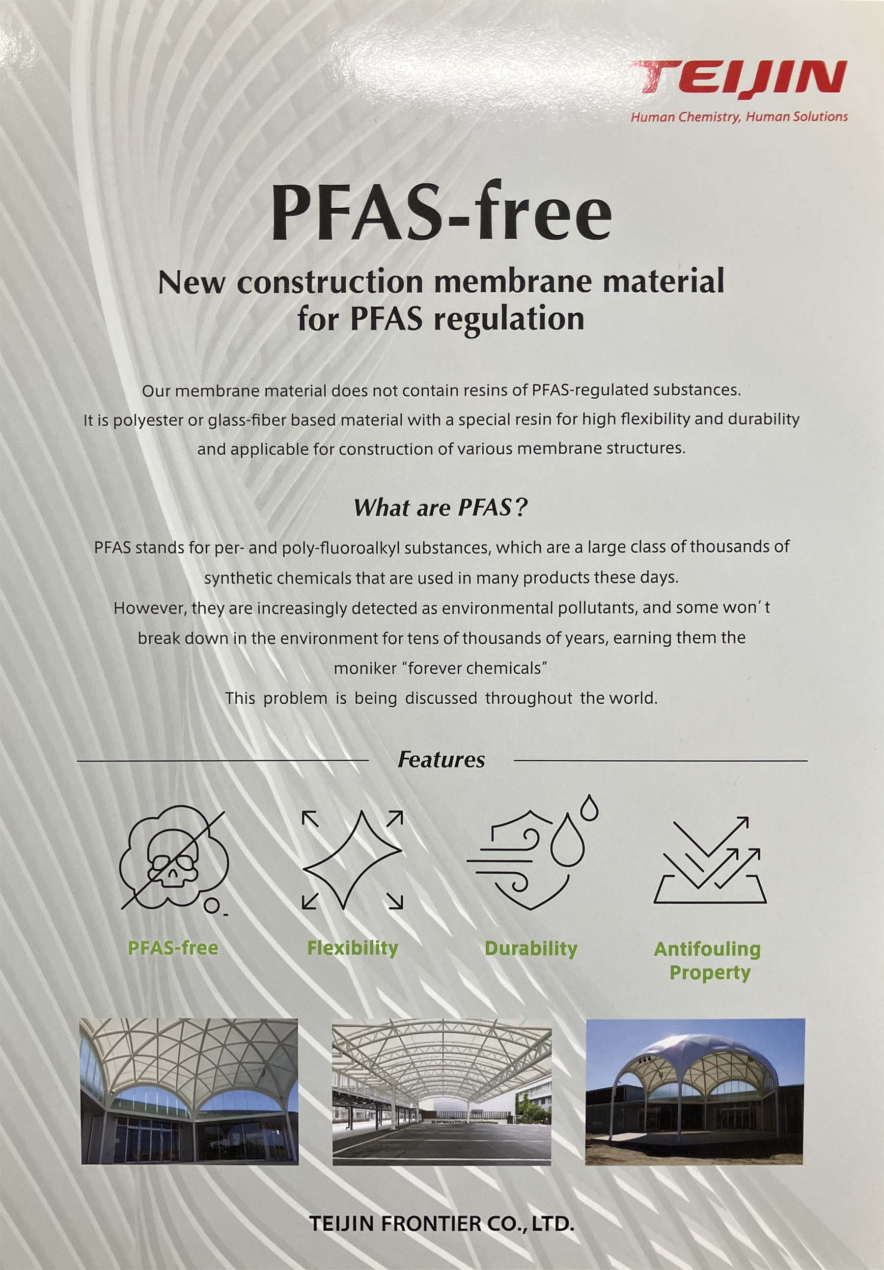 New construction membrane material for PFAS regulation Image